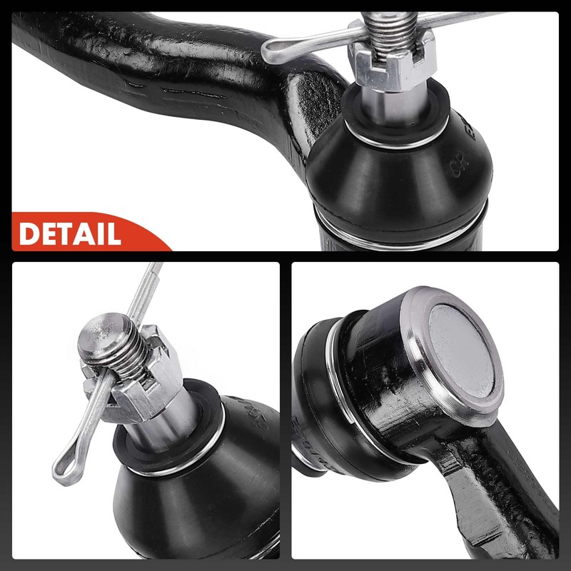 A-Premium 2 x Front Outer Tie Rod Ends, Compatible with
