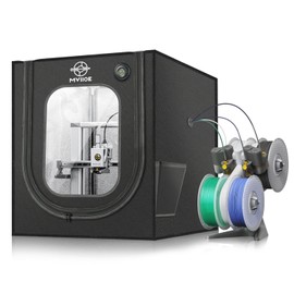 3D Printer Enclosure with LED Light for Bambu Lab A1/A1 Mini, Fireproof Waterproof Dustproof Tent Noise Reduction Constant Temperature Protective 3D Printer Cover, 680x600x560MM