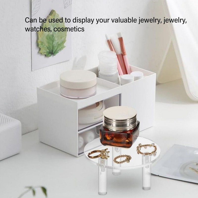 3 PCS Round Acrylic Display Stand Set Easy To Install