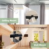MLOQI Curtain Tracks Ceiling with Soundproof Strips, Curtains Tracks Rails
