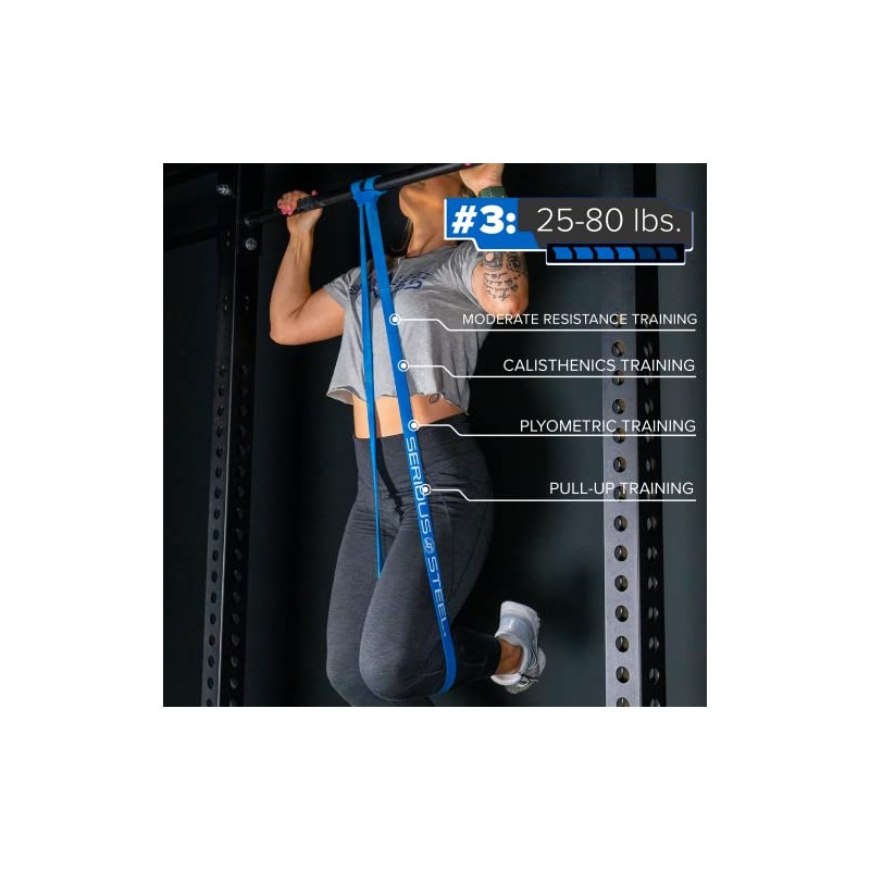 Serious Steel Assisted Pull-Up Bands, Resistance & Stretch Band |
