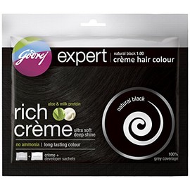 Godrej Expert Rich Crème, negro natural, 20 g (paquete de 12)