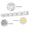 Ship in USA,Modern Crystal 6-Light LED Wall Sconce,Elegant Chrome Bathroom
