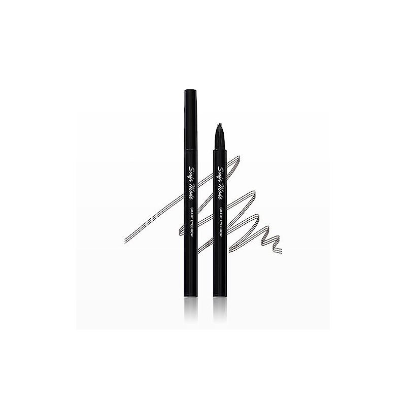 SINFAMODE Men's Eyebrow Pencil Liquid Eyebrow Waterproof Fork Type Natural