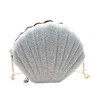 ANKOMINA Glitter Sequin Small Shell Shape Shoulder Handbags Phone Money