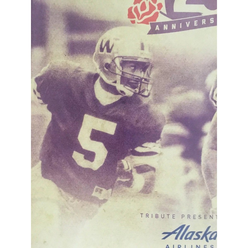 WASHINGTON HUSKIES National Champs 25th Anniversary 2 Sided Poster UW