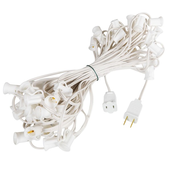 Novelty Lights 50 Foot String Light Set - Indoor/Outdoor Stringer