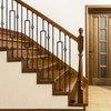 Zwinz 10 Pack Wrought Iron Balusters, 44" Metal Stair Spindles