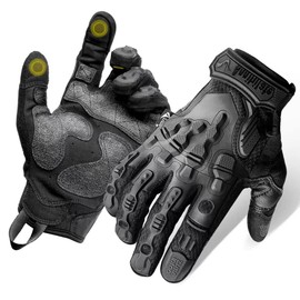 Zune Lotoo Tactical Gloves, Paintball Gloves, Men's Touchscreen Compatible, Breathable and Shock-Absorbing Motorcycle Gloves for Paintball, Airsoft, Motorcycle, Climbing, Outdoor Activities (XL)
