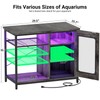 Unikito 20-29 Gallon Fish Tank Stand with Outlets and LED