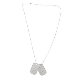 Zac's Alter Ego Fancy Dress Value Dog Tags Necklace