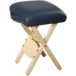 MASTER HEALTH PRODUCT Massage Wooden Folding Massage Stool Professional, Lightweight Handy Pedicure Stool, Massage Table Medical Spa Facial Salon Chair with Soft Cushion
