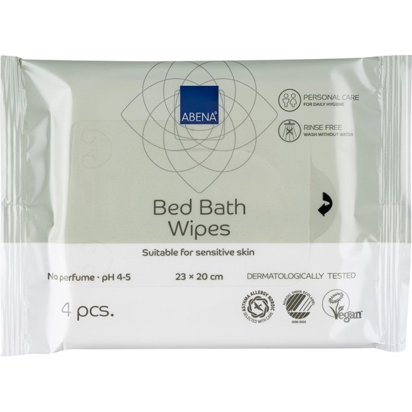 ABENA Bed Bath Wipes | 20x23cm | Pack Of 4