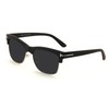 Translucent Soft Matte Classic Vintage Half Rim Retro Square Sunglasses
