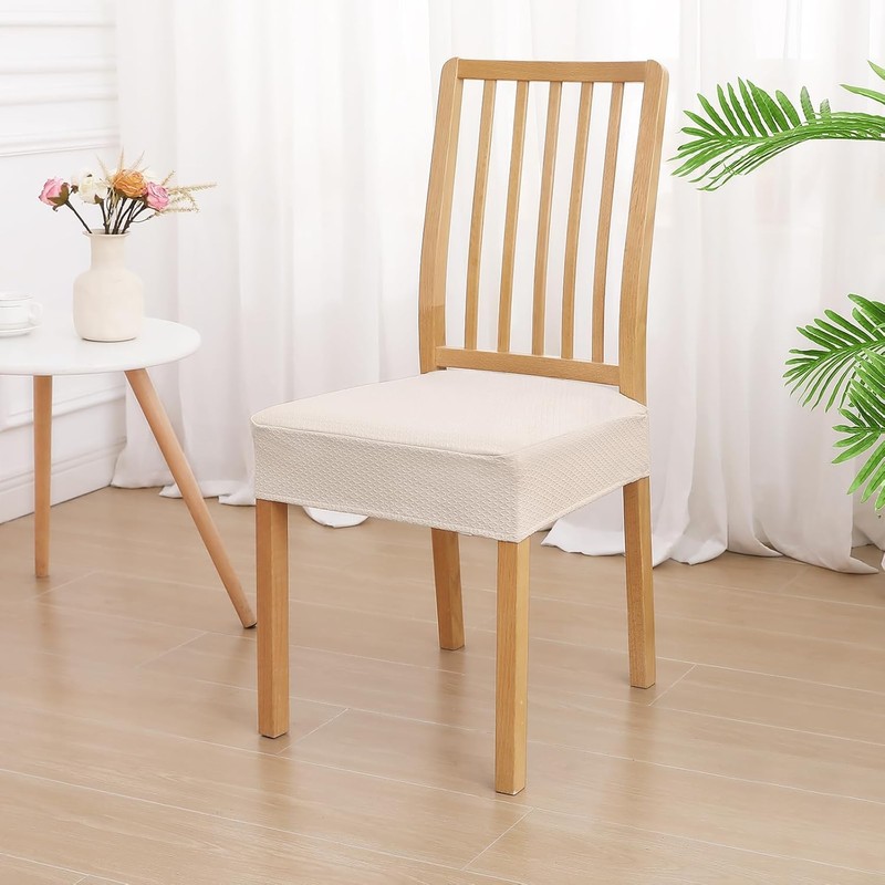 TCOTBE Waterproof Seat Covers for Dining Room Chairs Set of