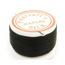 Pearsalls Naples Rod Wrapping Silk Color Black
