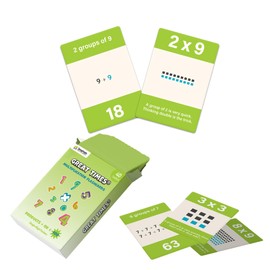 Great Times Multiplication Flash Cards - Master Grouping, Division, and Times Tables - Fun Math Learning for Elementary Students and Adults - Educational Resource for Skill Building by Tang Math Games