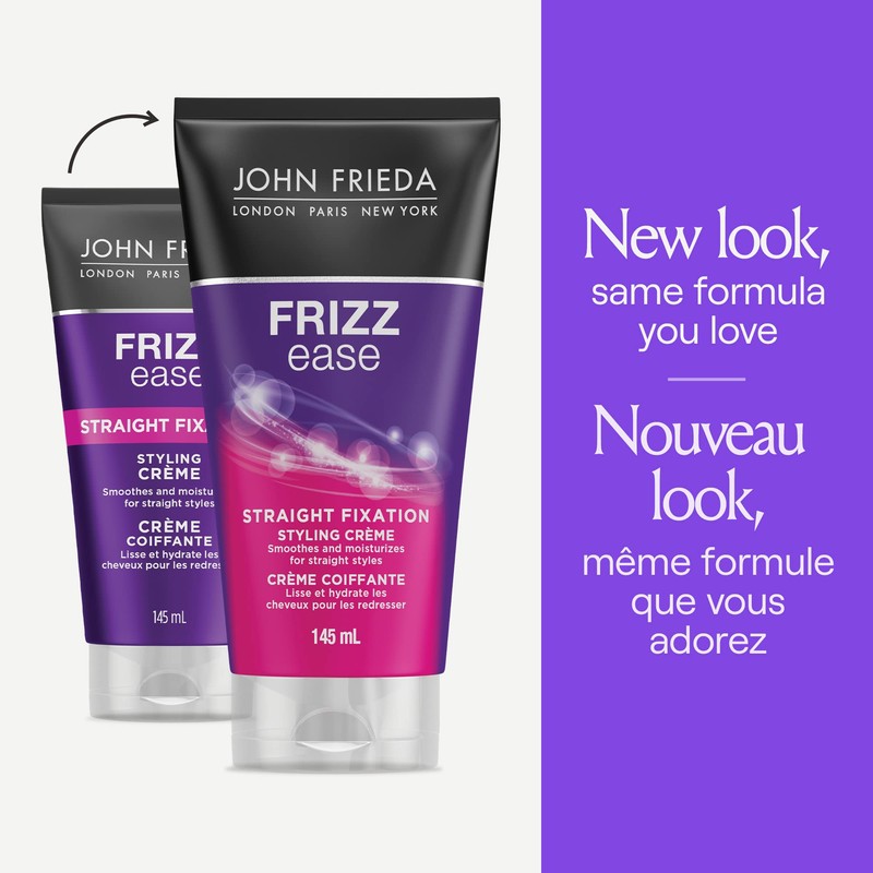 John Frieda Frizz Ease Straight Fixation Styling Crème for Sleek,