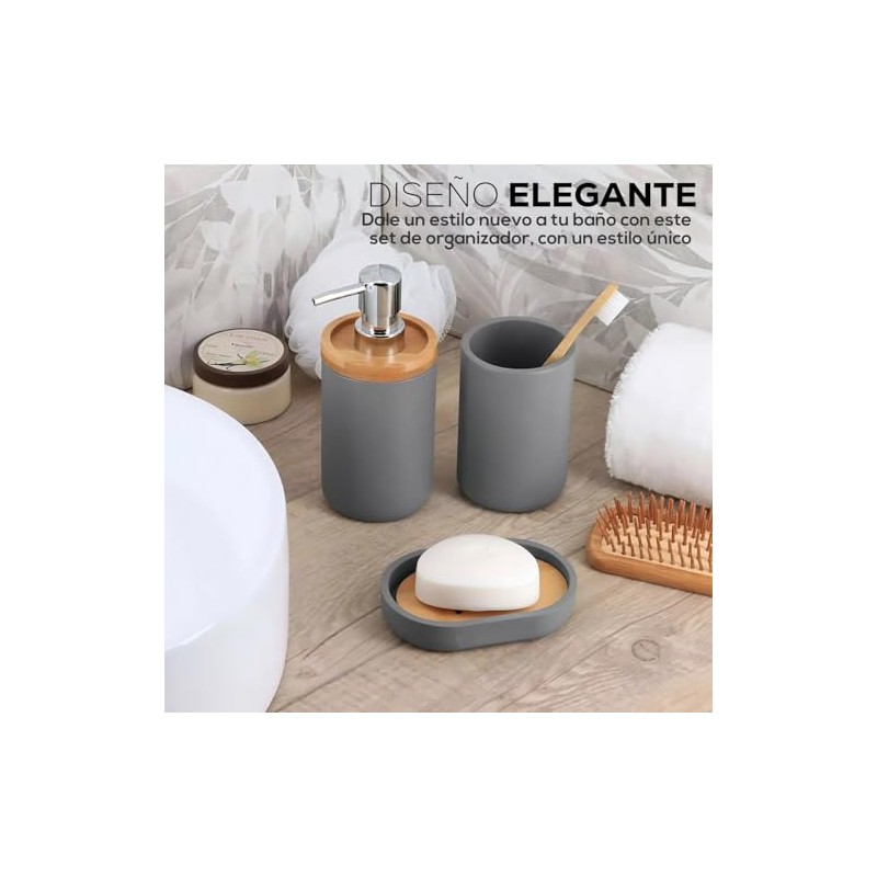 Accesorios para Baño Juego de 4 Accesorios De Baño, Dispensador
