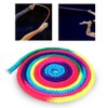 Keenso Rainbow Gymnastics Rope, 2.8m Rainbow Color Rhythmic Gymnastics Rope