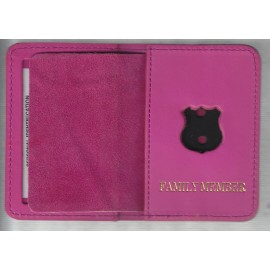 New York City Police Officer's Family member 1-inch mini pin Pink wallet no mini