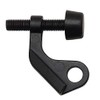 10 Pack - Designers Impressions Matte Black Heavy Duty Door Guard Hinge Pin Adjustable Door Stop : 8088