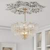 Nuanchu Large PU Ceiling Medallion Combination Decorative 2.36'' ID French