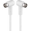 Goobay 67341 Angled SAT Antenna Cable 80 dB 2x Shielded