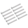 uxcell M3x25mm Flat Head Machine Screws Inner Hex Screw 304