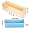 ZOENHOU 4 PCS 42oz Blue Soap Molds with 4 Wooden