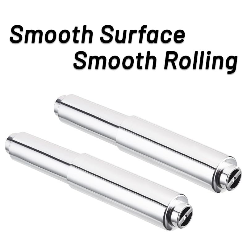 2 Pack Toilet Paper Holder - Universal Plastic Spring Loaded