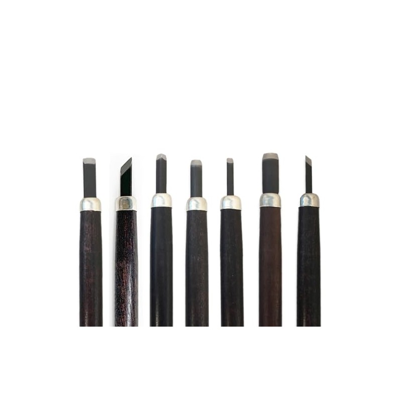 Yoshiharu Chisel Set of 7 H-7L Chisel in a Paper