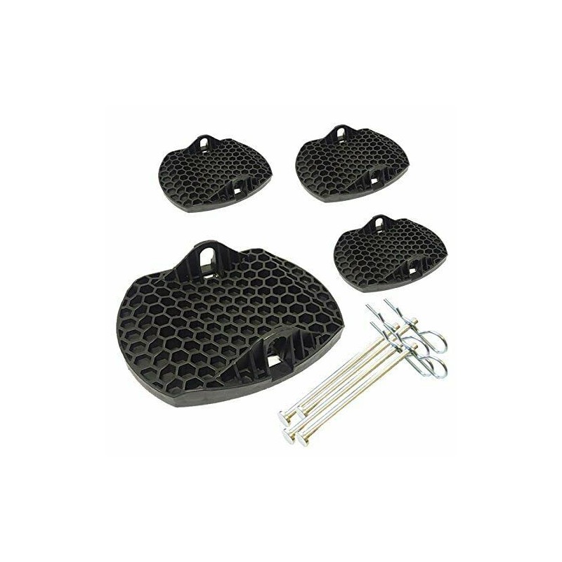 XL Caravan Jack Pads METAL PIN 4 X Attach A