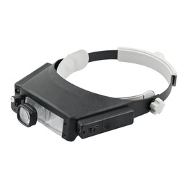 Magnifying Headband Magnifier with Led Light,Head Lamp Magnifying Glass1.5X、3X、7.5X、9X、9.5X、11X、15.5X、17X Jeweler Loupe for Close,Work,Repair,Crafts Hobbies