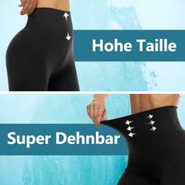 Tnnzeet 3-Pack of Cycling Shorts, Women’s High-Waist, Opaque Shorts, Sports Leggings, Black/black/black