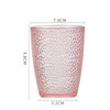 JOYSIP Stackable Hammered Plastic Tumbler Acrylic Glasses, Set of 5,