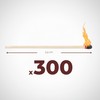 PROF Set di 3 scatole da 100 fiammiferi, lunghezza 5,5