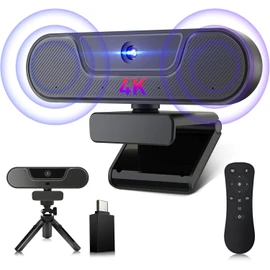 W4DS - Webcam 2K para PC con micrófono, 2K30FPS, 1080P30FPS, campo de visión de 78, enfoque automático, cancelación de ruido, corrección de