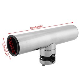 BOROCO Rod Holder for Boat, Stainless Steel Boat on Fishing Rod Holder Accessories for Rails 1 to 1-1/4
