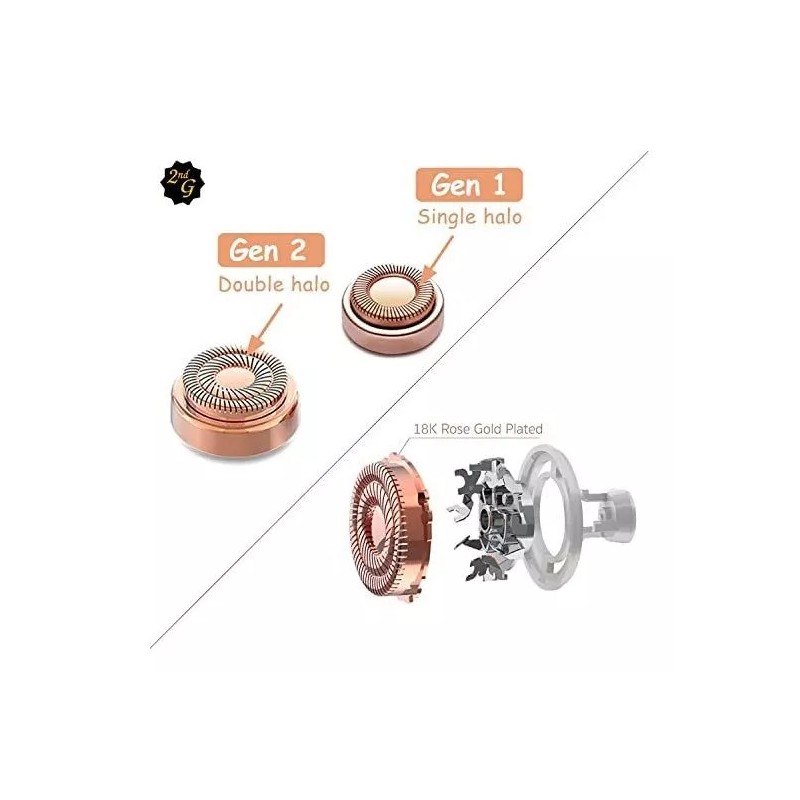 tuokiy Cabezales De Repuesto Para Flawless Finishing Touch -