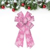 Estivaux Large Christmas Bows for Wreath, Xmas Snowflake Wreath Bows