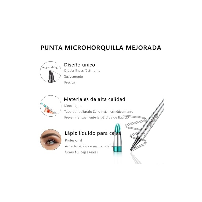 Lápiz de cejas mágico nuevo 2025, lápiz de cejas preciso