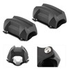 25mm/1in Motorcycle Bumper Guard Anti Drop Rubber Protector Universal Fit