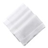 Bumblebee Linens White Linen Cotton Blend Hemstitched Dinner Napkins- Set