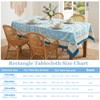 Joy Bubble Rectangle Tablecloth Waterproof Soft Brushed Fabric Table Cloth