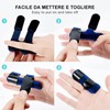 Longivia® Tutore Dito Regolabile Traspirante con inserto in metallo, Stecca