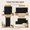 Corodo 48"x48" Large Felt Bulletin Board Tiles for Wall, 16