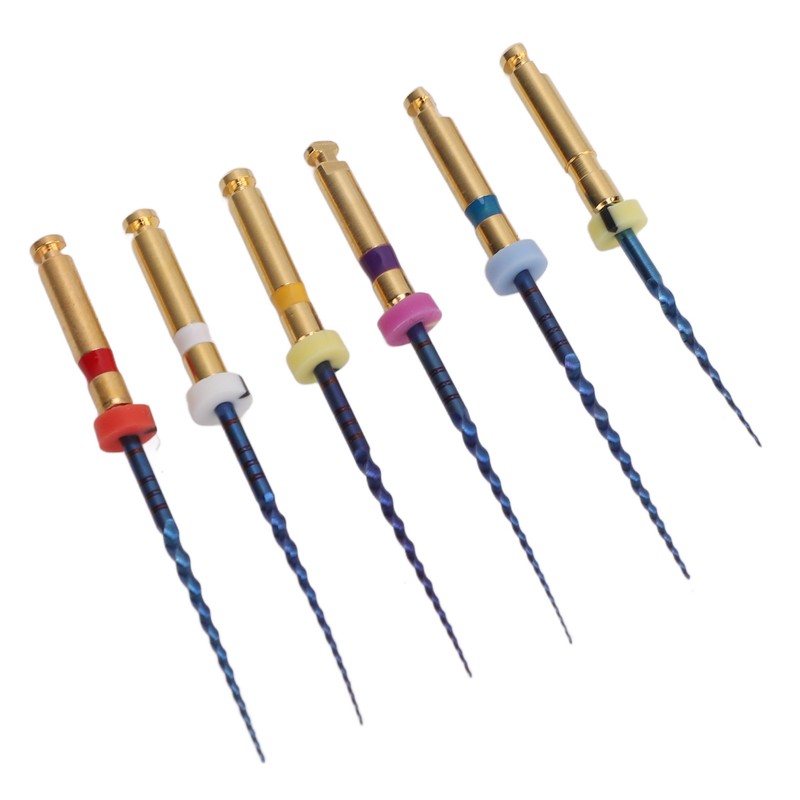 6pcs SX F3 Dental Endo Canal Files Large Taper Thermal
