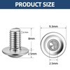 MewuDecor M4-0.7 x 8mm Flanged Button Head Socket Cap Screws,