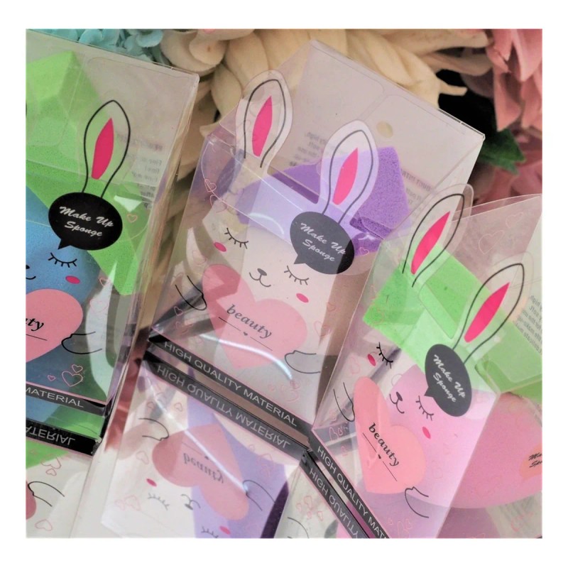 Esponjas Para Maquillaje Mayoreo Beauty Blenders Aplicadores Blanco Mediana